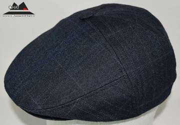 blue flat hat