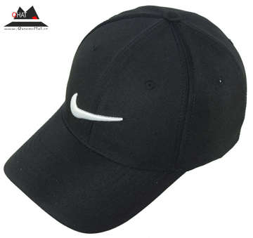 branded black cap